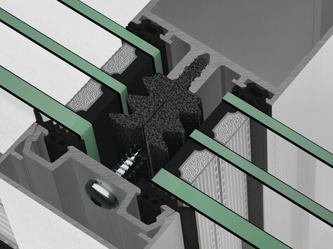 Fassade – Detailansicht Fassadenprofil