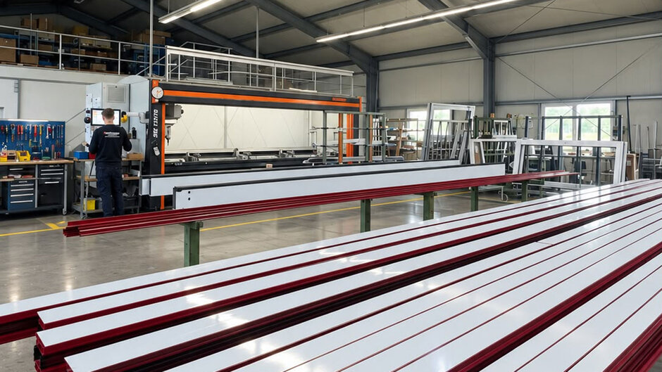 Metallbauer bei der Arbeit